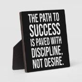 De weg naar succes Discipline - Gym, Hustle, Grind Fotoplaat (Voorkant)