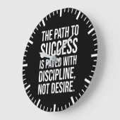 De weg naar succes Discipline - Gym, Hustle, Grind Grote Klok (Hoek)