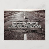 "De weg naar succes" Inspirerend quote Briefkaart (Voorkant)