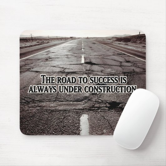 "De weg naar succes" Inspirerend quote Muismat (Met muis)