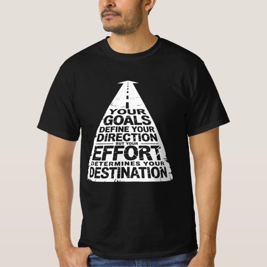De weg naar succes - Motivatie ontwerp T-shirt (Voorkant)