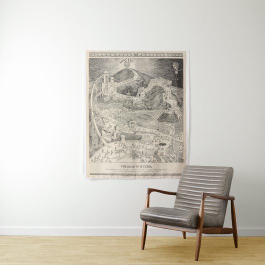 De weg naar succes wandkleed (In situ)