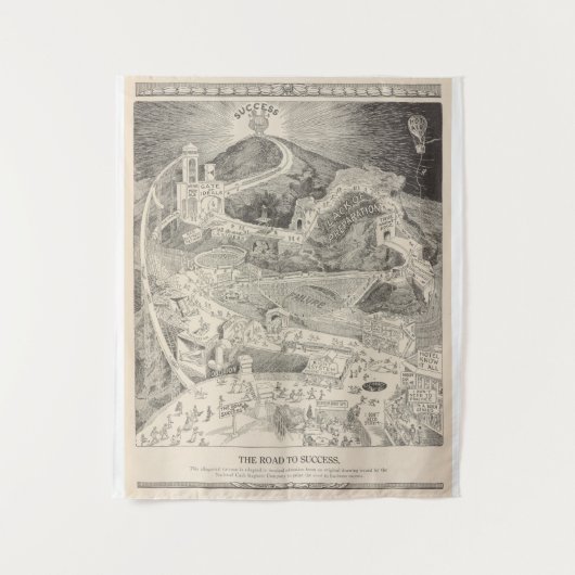 De weg naar succes wandkleed (Voorkant)