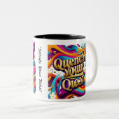 "De weg naar verlichting" Tweekleurige Koffiemok (Voorkant rechts)