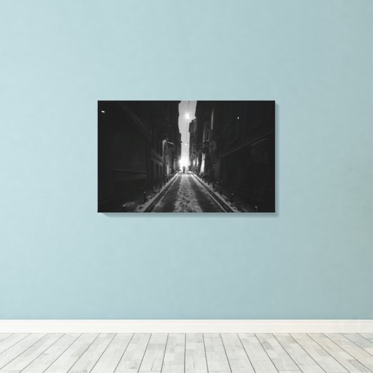 De weg naar verlossing canvas afdruk (Insitu (Houten vloer))