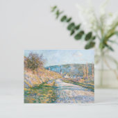 De weg naar Vétheuil | Claude Monet Briefkaart (Staand voorkant)