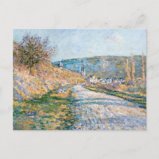 De weg naar Vétheuil | Claude Monet Briefkaart (Voorkant)