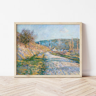 De weg naar Vétheuil   Claude Monet Poster
