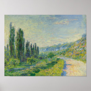 De weg naar Vétheuil (door Claude Monet) Poster
