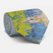 De weg naar Vétheuil (door Claude Monet) Stropdas (Opgerold)