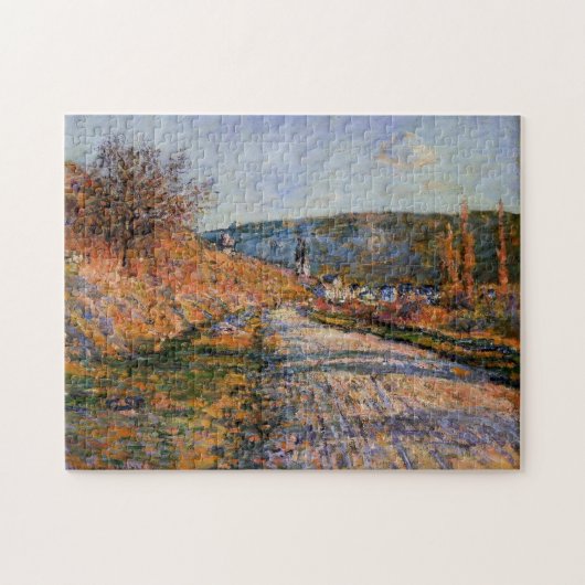 De weg naar Vetheuil Monet Fine Art Legpuzzel (Horizontaal)
