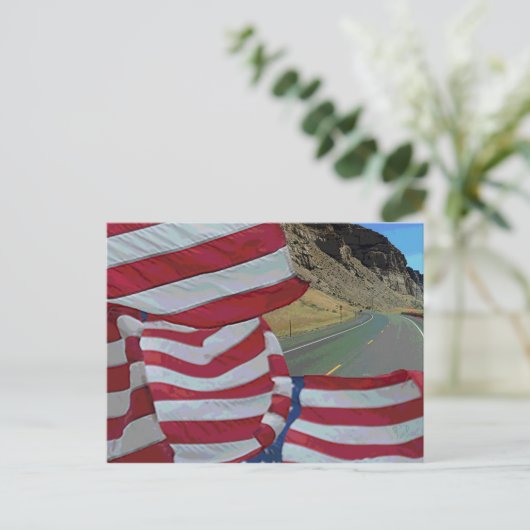 De weg naar vrijheid briefkaart (Staand voorkant)