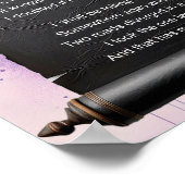 De weg niet genomen - Robert Frost Poster (Hoek)