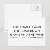 De weg omhoog briefkaart (Voorkant / Achterkant)