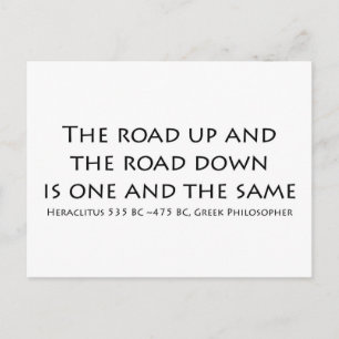 De weg omhoog briefkaart