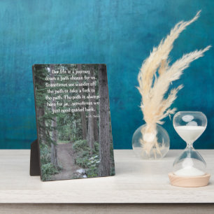 De weg omlaag fotoplaat