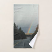 De Weg Onder de Regenboog Bad Handdoek (Handdoek)