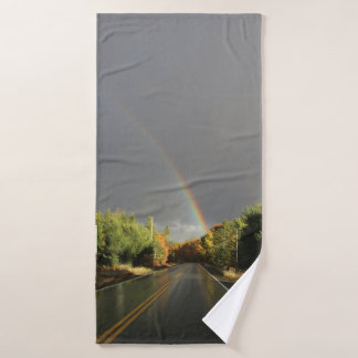De Weg Onder de Regenboog Badhanddoek