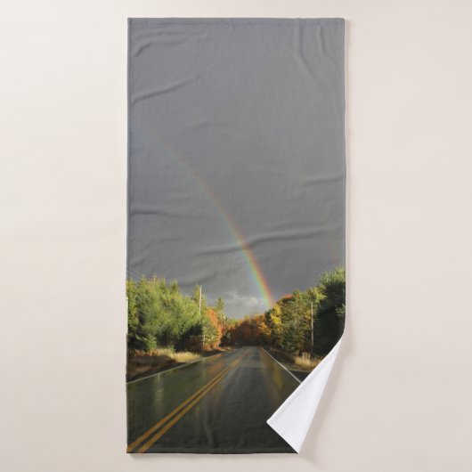 De Weg Onder de Regenboog Badhanddoek (Badhanddoek)