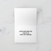 DE WEG OVERSCHRIJDEN OM TE ZEGGEN "HAPPY APRIL BIR KAART (Binnen)