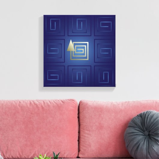 De weg uit canvas afdruk (Insitu (Woonkamer))