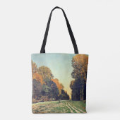 De weg van Chailly naar Fontainebleau Tote Bag (Achterkant)