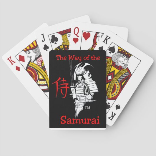 "De weg van de Samurai" Pokerkaarten (Achterkant)