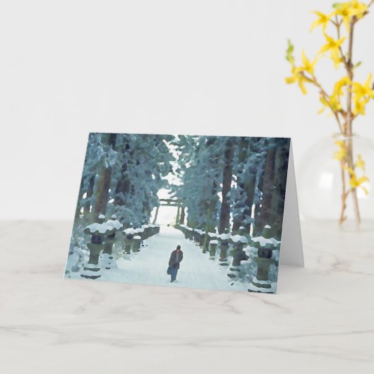 De Weg van de sneeuw Kaart (Gele Bloem)