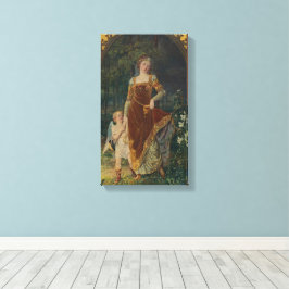 De weg van de ware liefde verliep nooit soepel canvas afdruk