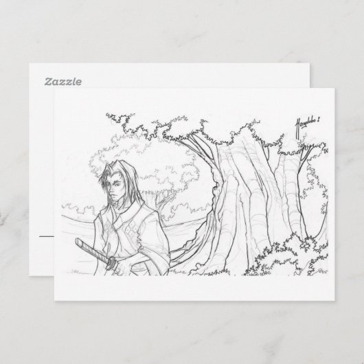 De weg van de Warrior Briefkaart (Voorkant / Achterkant)