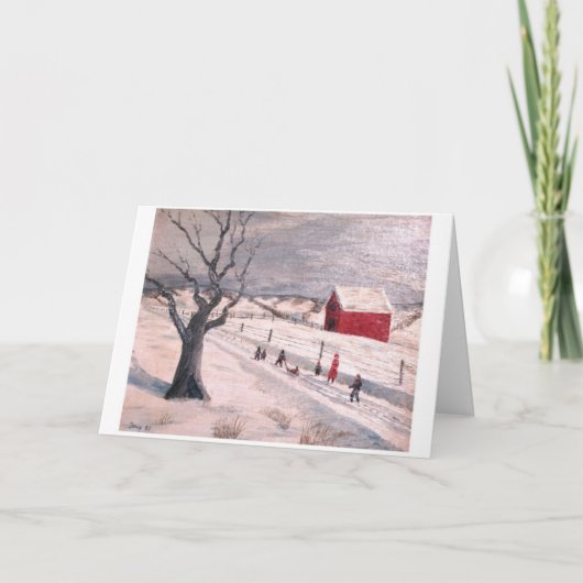 De Weg van de Winter van Frip Feestdagen Kaart (Voorkant)