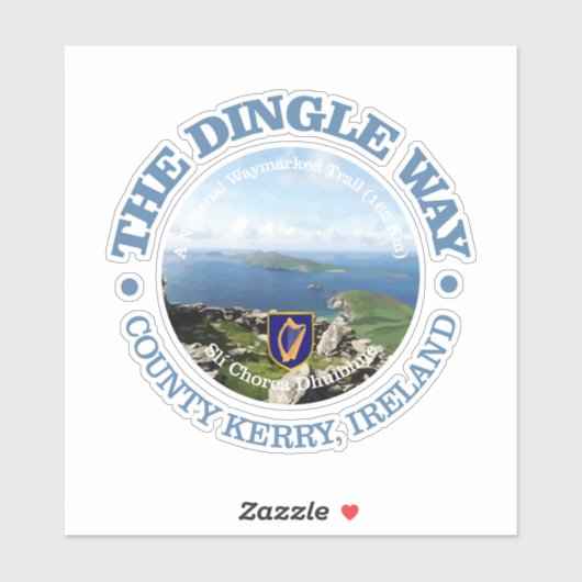 De weg van Dingle Sticker (Vel)