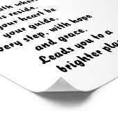 De weg van dromen inspirerend minigedicht poster (Hoek)