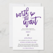 De Weg van het huwelijk het Paarse Manuscript van  Save The Date (Voorkant)