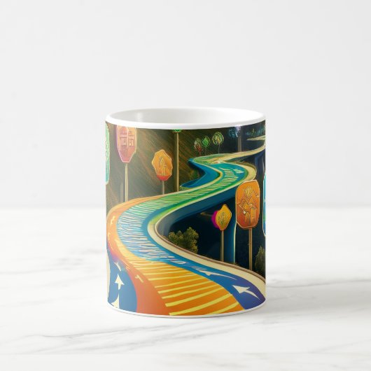 De weg van het leven koffiemok (Center)