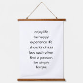 De weg van het leven Spirituele boodschap Hangend Wandkleed (Voorkant)