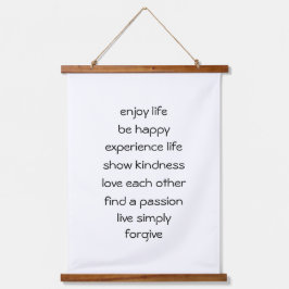 De weg van het leven Spirituele boodschap Hangend Wandkleed