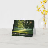 De weg van het licht Condoleance Kaart (Gele Bloem)