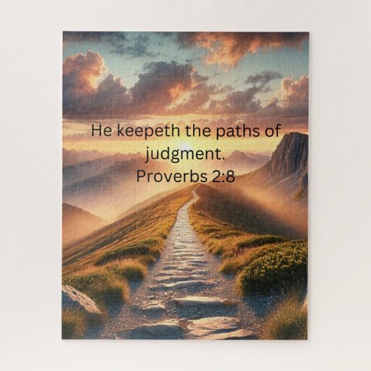 De weg van het oordeel Inspirerend puzzel Legpuzzel (Verticaal)