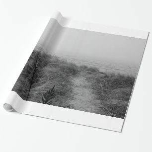 De weg van het strand cadeaupapier