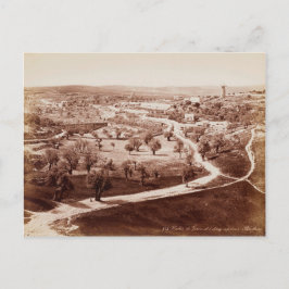 De weg van Jeruzalem naar Bethlehem Briefkaart