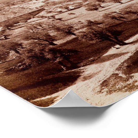 De weg van Jeruzalem naar Bethlehem Poster (Hoek)