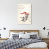 De Weg van Karate - Wijsheid van Gichin Funakoshi Canvas Afdruk (Insitu (Slaapkamer))
