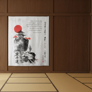 De Weg van Karate - Wijsheid van Gichin Funakoshi Wandkleed