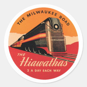 De weg van Milwaukee Ronde Sticker