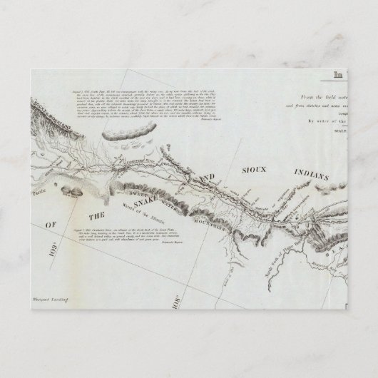 De weg van Missouri naar Oregon 2 Briefkaart (Voorkant)
