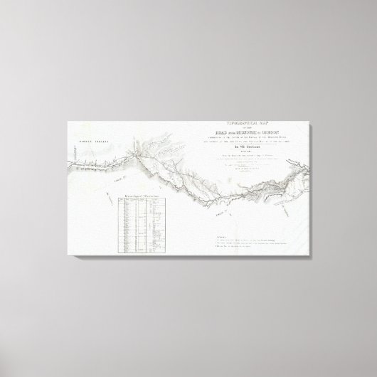 De weg van Missouri naar Oregon Canvas Afdruk (Voorkant)