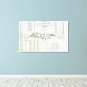 De weg van Missouri naar Oregon Canvas Afdruk (Insitu (Houten vloer))