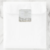 De weg van Missouri naar Oregon Vierkante Sticker (Tas)