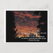 De weg van schoonheid briefkaart (Voorkant)